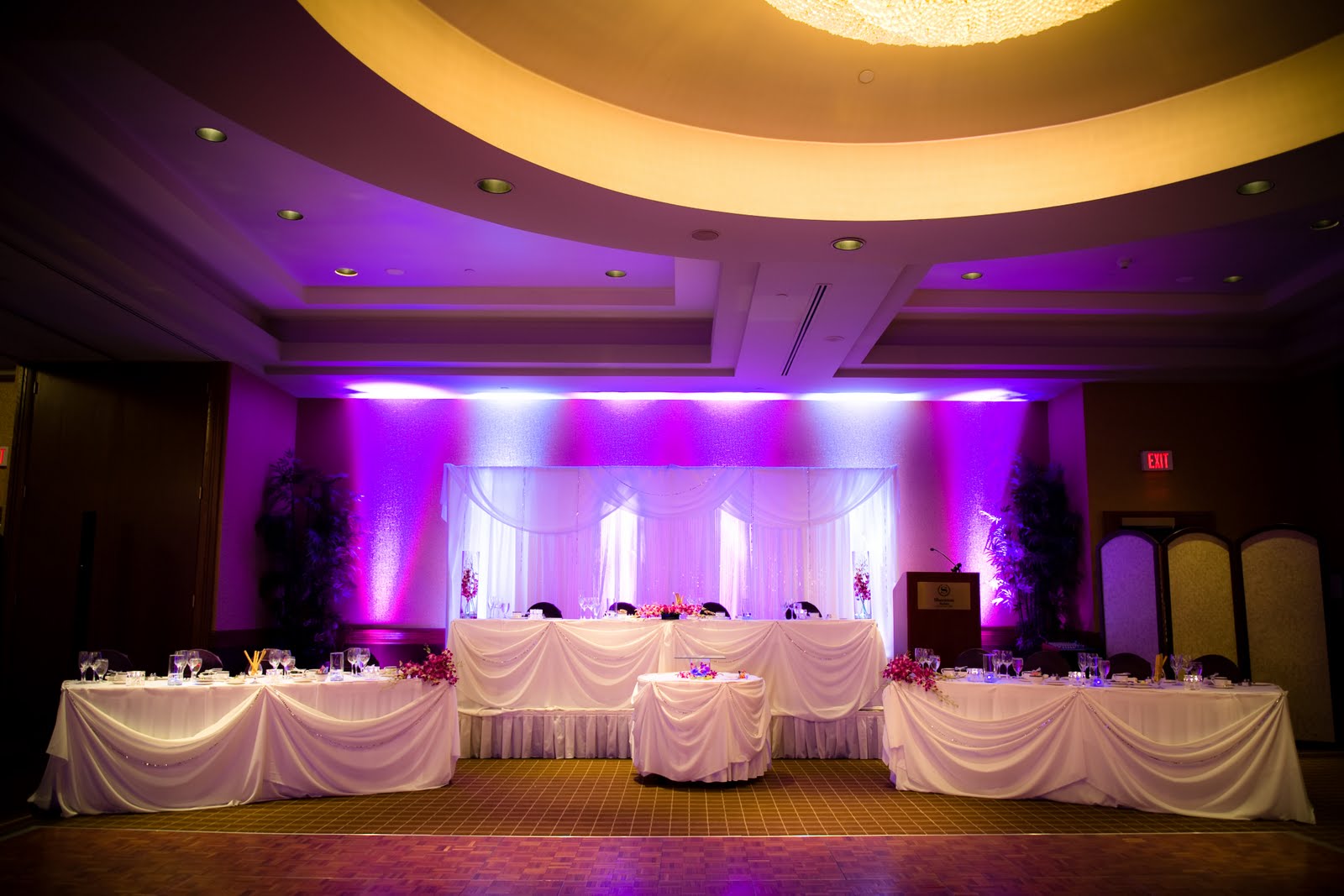 Purple Wedding Reception