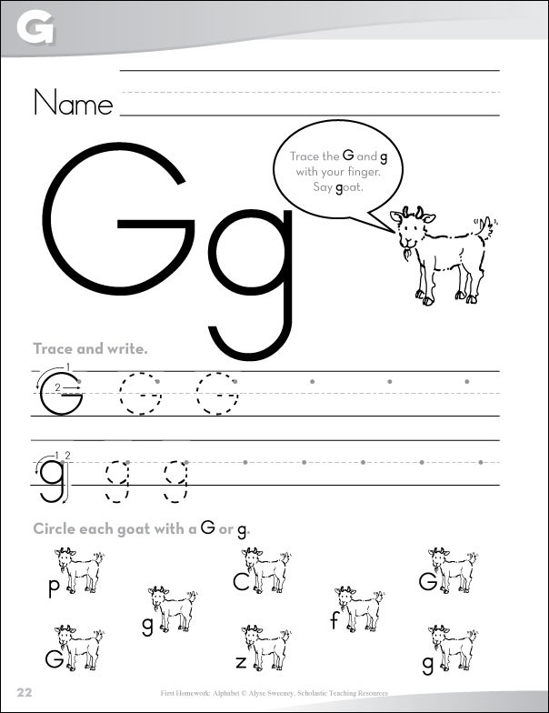 Have Fun Learning English: The letter G