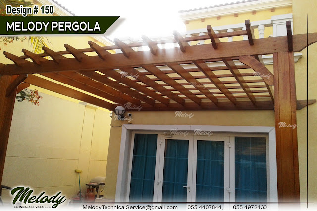 Red meranti wood pergola | Hard wood pergola in Dubai Abu Dhabi