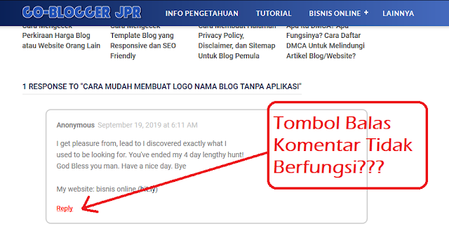 Cara Mudah Mengatasi Tombol Reply/Balas Komentar Tidak Berfungsi Pada Template Viomagz