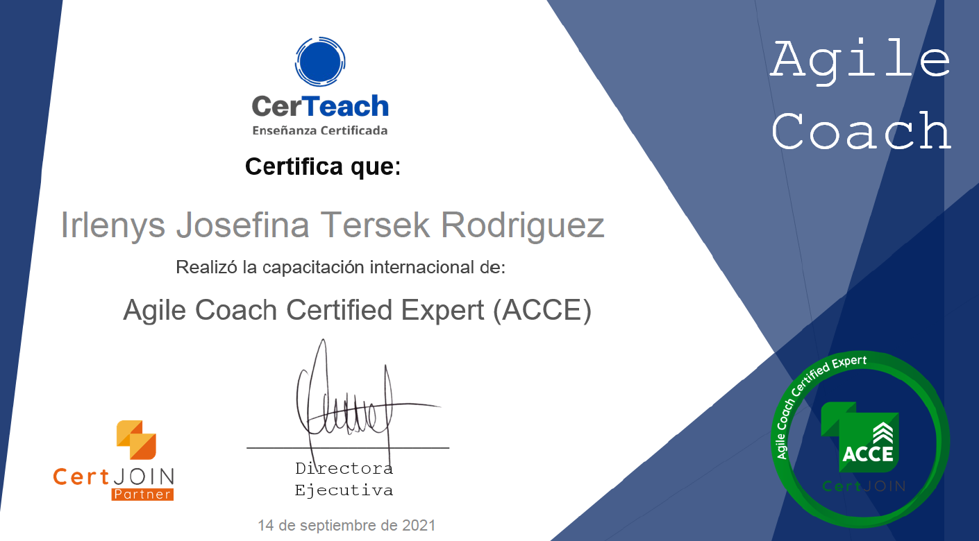 Agile Coach Certified Expert (ACCE)