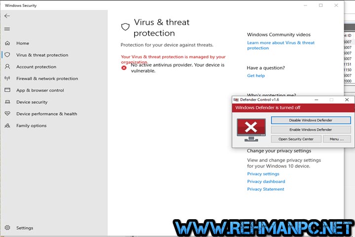 Defender Control 2.1 PC Software Free Download