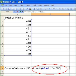 excel sumif,countif functions