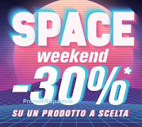 Logo Pittarello ''Space Weekend'': - 30% su un prodotto a tua scelta