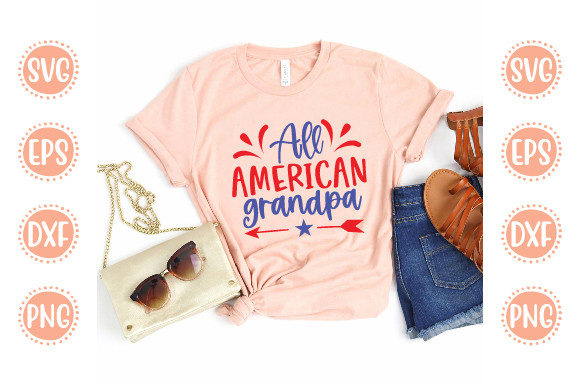 Crella 4th of July Design &amp; T Shirt Compatible with Cameo Silhouette Studio, Cricut and other cutting machines for any crafting projects.
