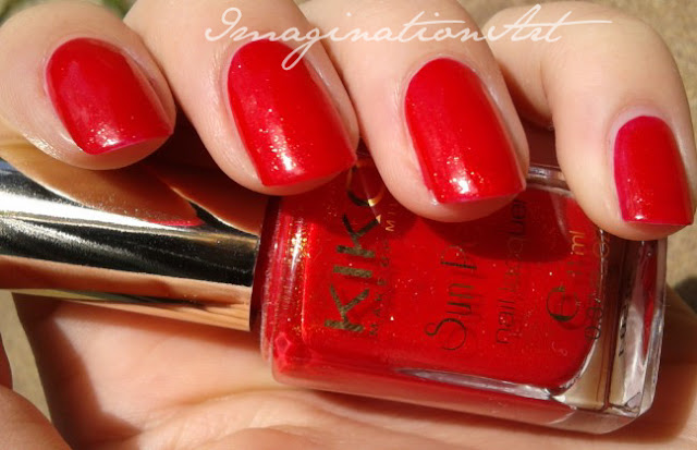 kiko 430 fierce spirit Chili Pepper Red Sun Pearl swatch swatches smalto nail lacquer polish unghie