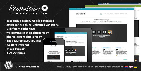 Propulsion - responsive business & eCommerce - ThemeForest Item for Sale