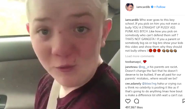 Justin Beiber, Rihanna, Cardi B, Snoop Dogg and other celebrities send support to bullied teen boy, Keaton Jones