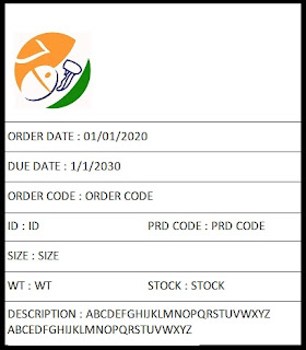 Shipping Label Teamplate Design Made from Barcode Label Guru for Pharma Chemical Containers 150MM X 100MM Label Roll