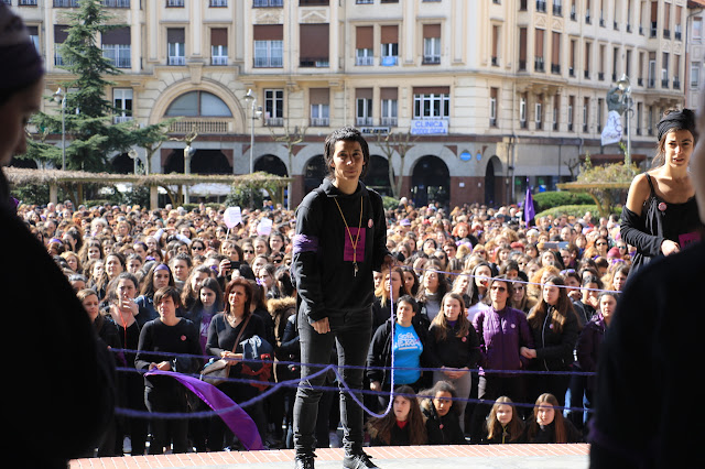 concentración del movimiento feminista por el 8 de marzo