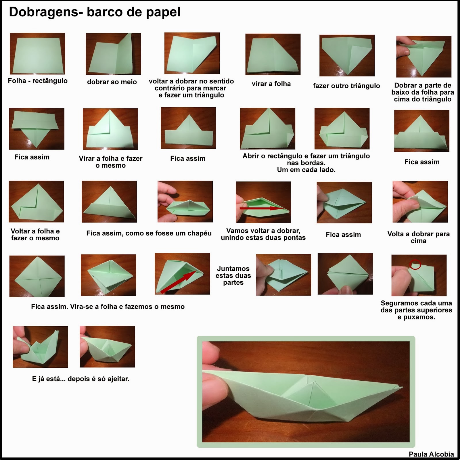 Como fazer um barco de papel origami YouTube