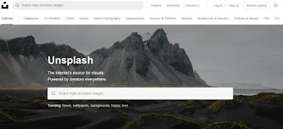 unsplash - situs download gambar gratis