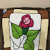 Stainglass Tulip & Rose Wall Hanging