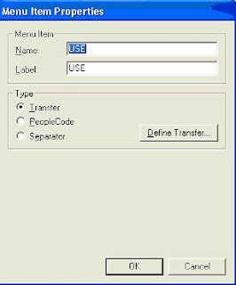 How to create a PeopleSoft Popup menu?