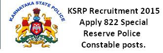 KSRP Constable recruitment 2015