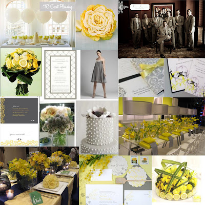 A Yellow and Grey Wedding