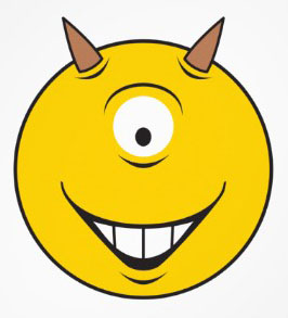 Funny+Pictures+of+Smiley+Faces+with+single+eye+and+horn.jpg