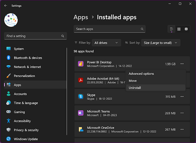 Uninstall Unwanted Apps