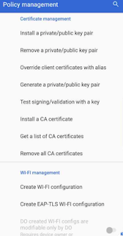 List of APIs Methods available in Test DPC app