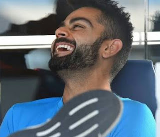 VIRAT KOHLI LAUGHING