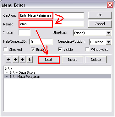 Cara Membuat Program Menu Utama Dengan Menu Editor Pada Visual Basic 6.0