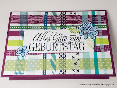 Washi-Tape Techniken auf Geburtstagskarten Stampin' Up! www.eris-kreativwerkstatt.blogspot.de