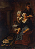 Baking of Flat Cakes by Bartolome Esteban Murillo - Genre Paintings from Hermitage Museum