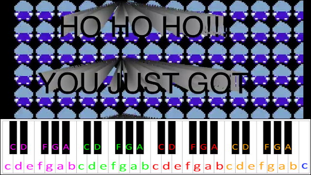 HO HO HO!!! YOU JUST GOT LANCERED!!! (DELTARUNE) Piano / Keyboard Easy Letter Notes for Beginners