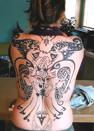 tribal art tattoos