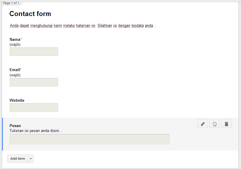 Cara-mudah-membuat-contact-form-dengan-google-docs