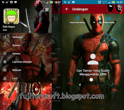 BBM MOD Deadpool Tanpa Iklan Update Terbaru Full DP 