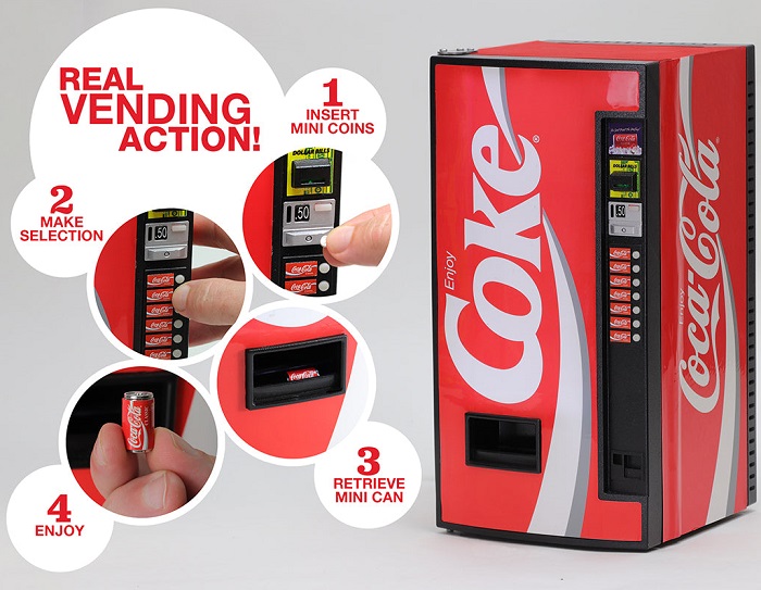 The Coca-Cola Classic Replica Vending Machine Mini Fridge