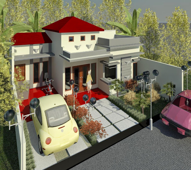 Desain Rumah Minimalis 1 Lantai Type 90