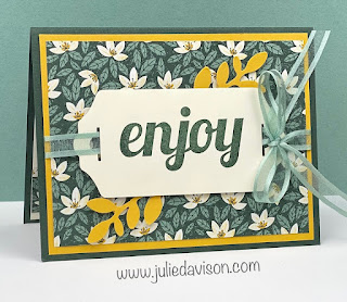 VIDEO: Stampin' Up! Wild Cats Tent Card Tutorial + 7 Bonus Ideas Featuring In the Wild DSP ~ www.juliedavison.com #stampinup