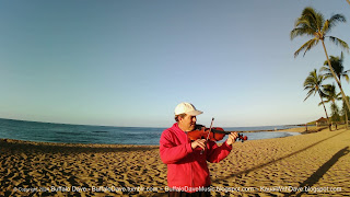 Salt Pond Beach - playing fiddle