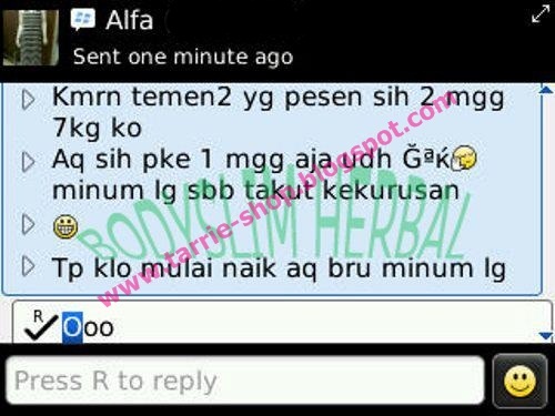 Testimoni Body Slim Herbal BSH Pelangsing