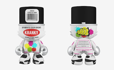 Ultra-Flat Black SuperKranky Vinyl Figure by Sket One x Superplastic