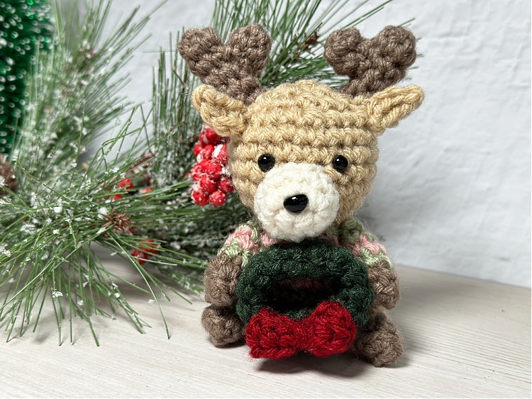 Christmas Deer Christmas Crochet Kit for Beginners