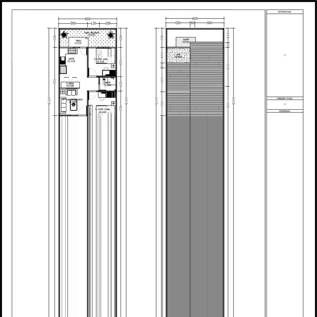 Desain Rumah Minimalis Type 45 Lengkap Dengan Denah Jasa