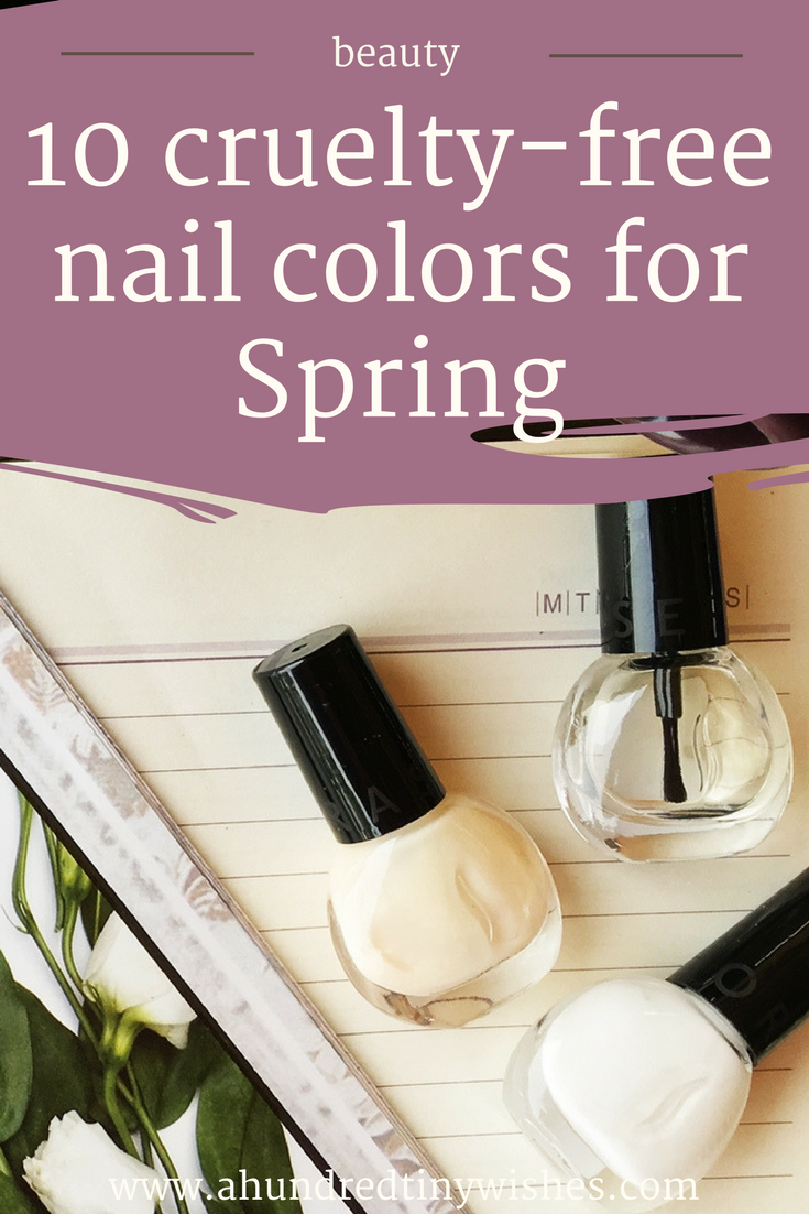 cruelty-free beauty, spring nail polish, spring nail colors, cruelty-free nail polish