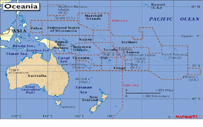 Resultado de imagen de mapa politico oceania