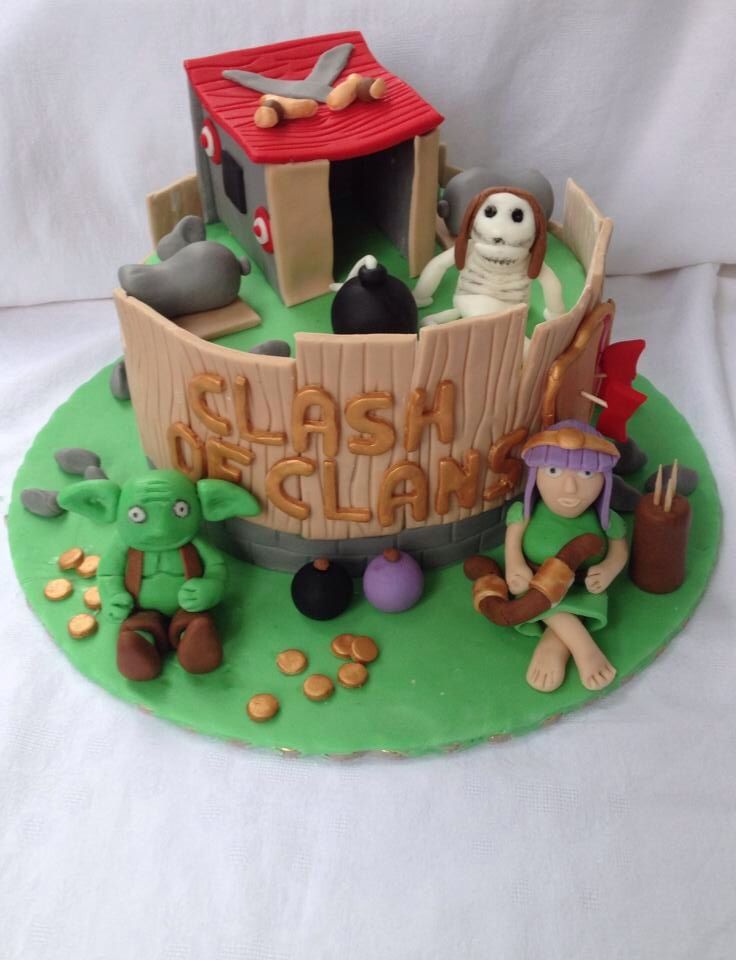 clash of clans birthday cake