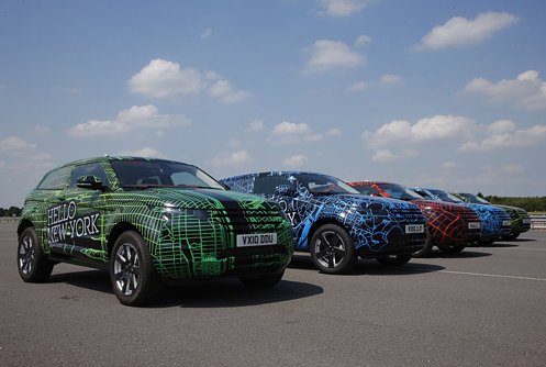 The final stage of testing new Range Rover Evoque began hundreds offroad 