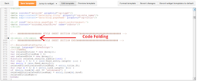 code folding blogger