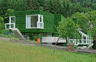 Crazy Astroturf Covered Concrete House In Austria Seen On lolpicturegallery.blogspot.com