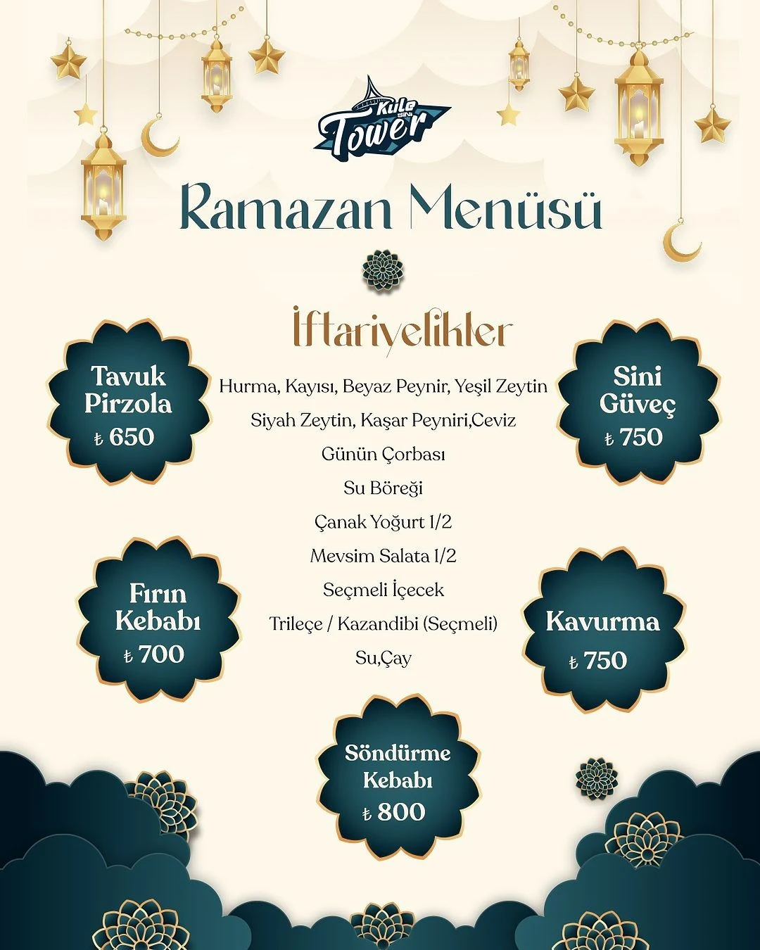 kule sini restaurant konya ramazan menüsü iftar menüsü 2024