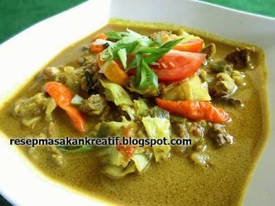  Enak dan gurih resep tongseng sapi santan termasuk dalam masakan berkuah kental menyerupai g Resep Tongseng Sapi Kuah Santan Gurih