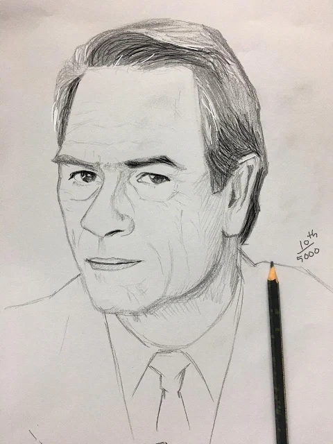 Tommy Lee Jones- American actor- Done in 25 Minutes