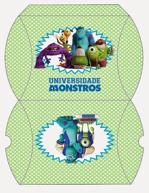 Monster University Party: Free Printable Party Boxes. 
