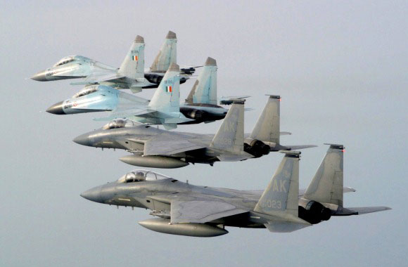 Su-30 dan F-15 pada Cope India 2004